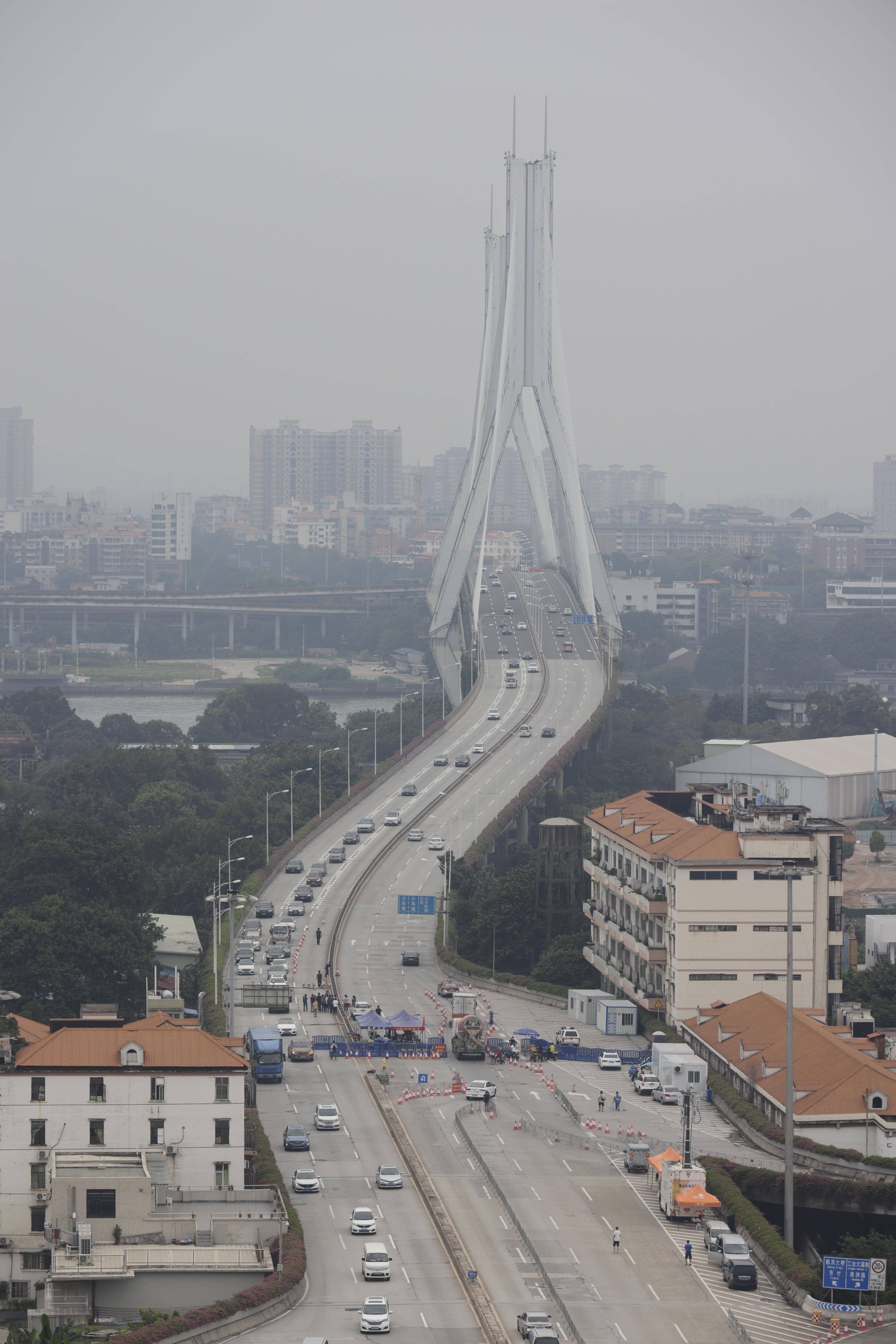 广州首座珠江两岸人行桥将于6月25日上午正式建成开通