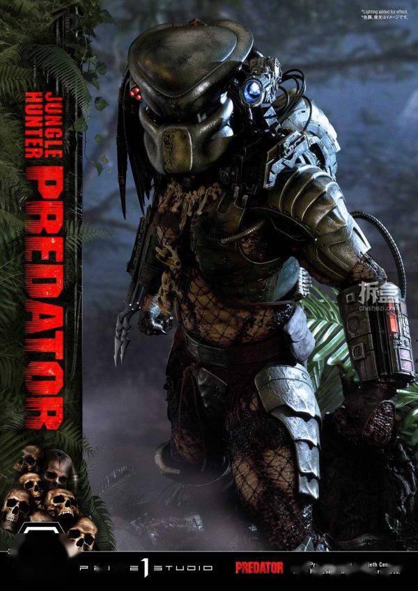 prime 1 studio 1987版 铁血战士 丛林猎人铁血 1/3雕像