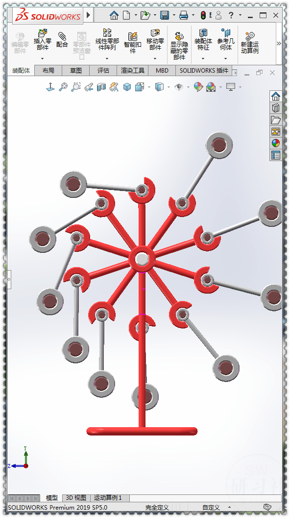 用solidworks制作的魔轮永动机