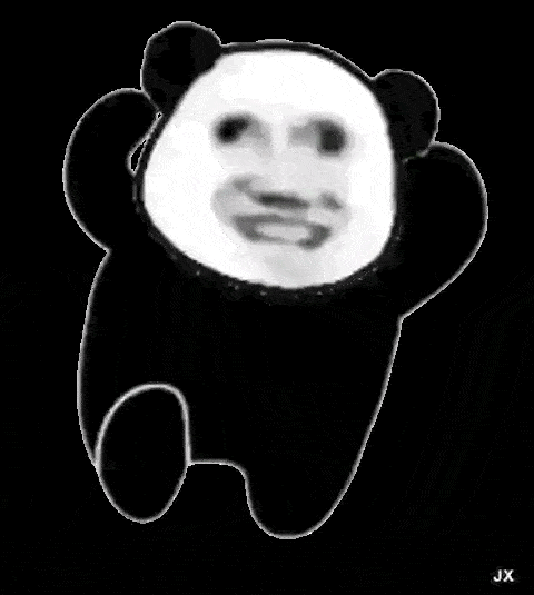 熊猫头动图表情包