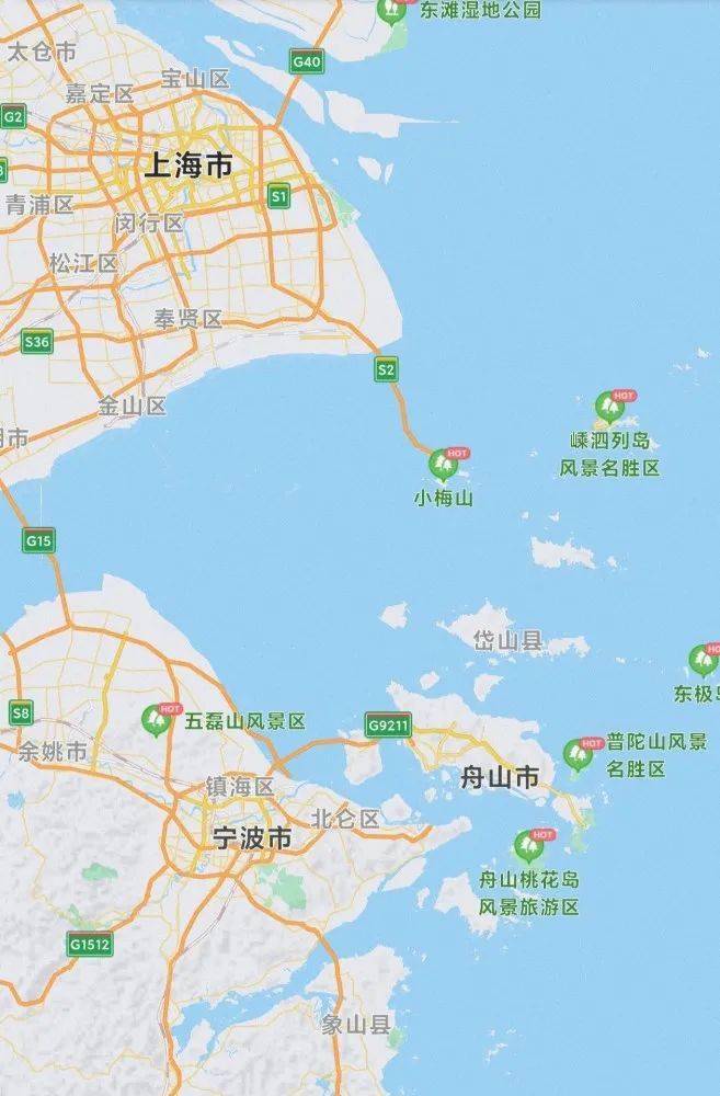 舟山港地理位置图片