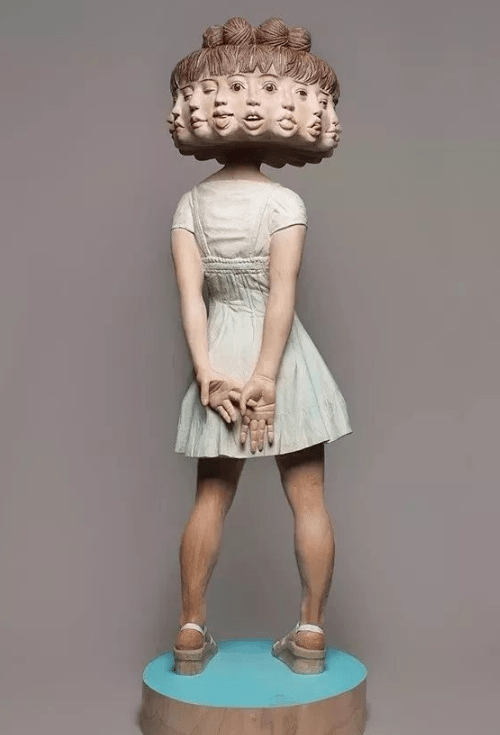 矛盾又统一的人体木雕日本雕塑家yoshitoshikanemaki