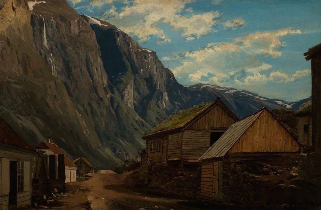挪威自然主义风景绘画之父一一尼尔森作品