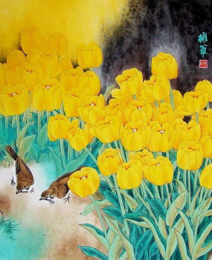 清新雅致陈拥军工笔花鸟画赏析55幅张张精彩