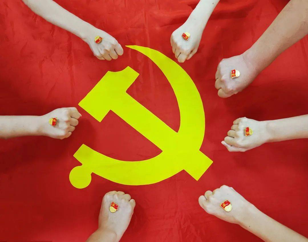 我和党旗合个影 向党说句心里话