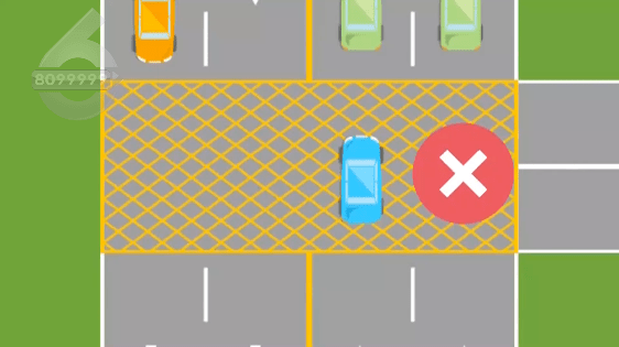 交警:特别提醒, 黄色网状线内禁止停车!