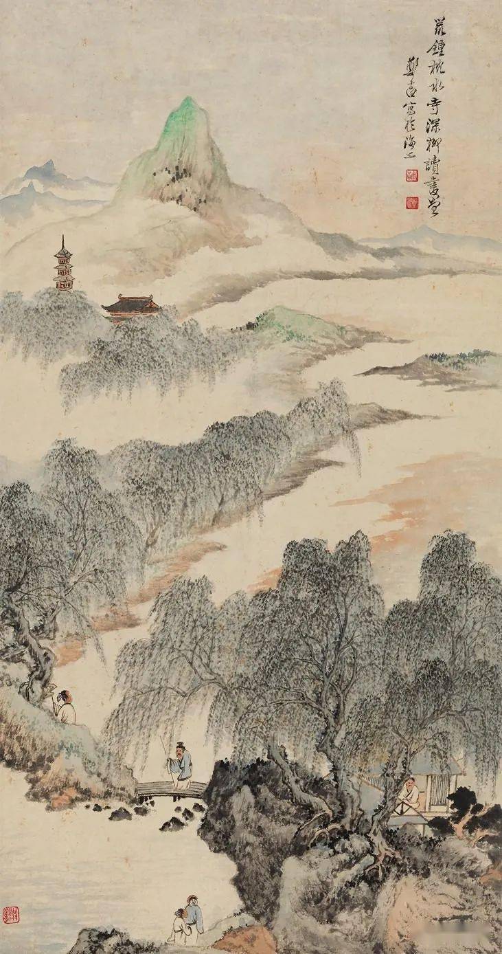 鄭午昌 山圖 ZHENG WUCHANG 鄭午昌| LANDSCAPE OF FOUR SEASONS 四時山水