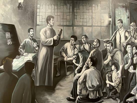 油画----工人运动全国爱国主义教育示范基地——长辛店二七纪念馆