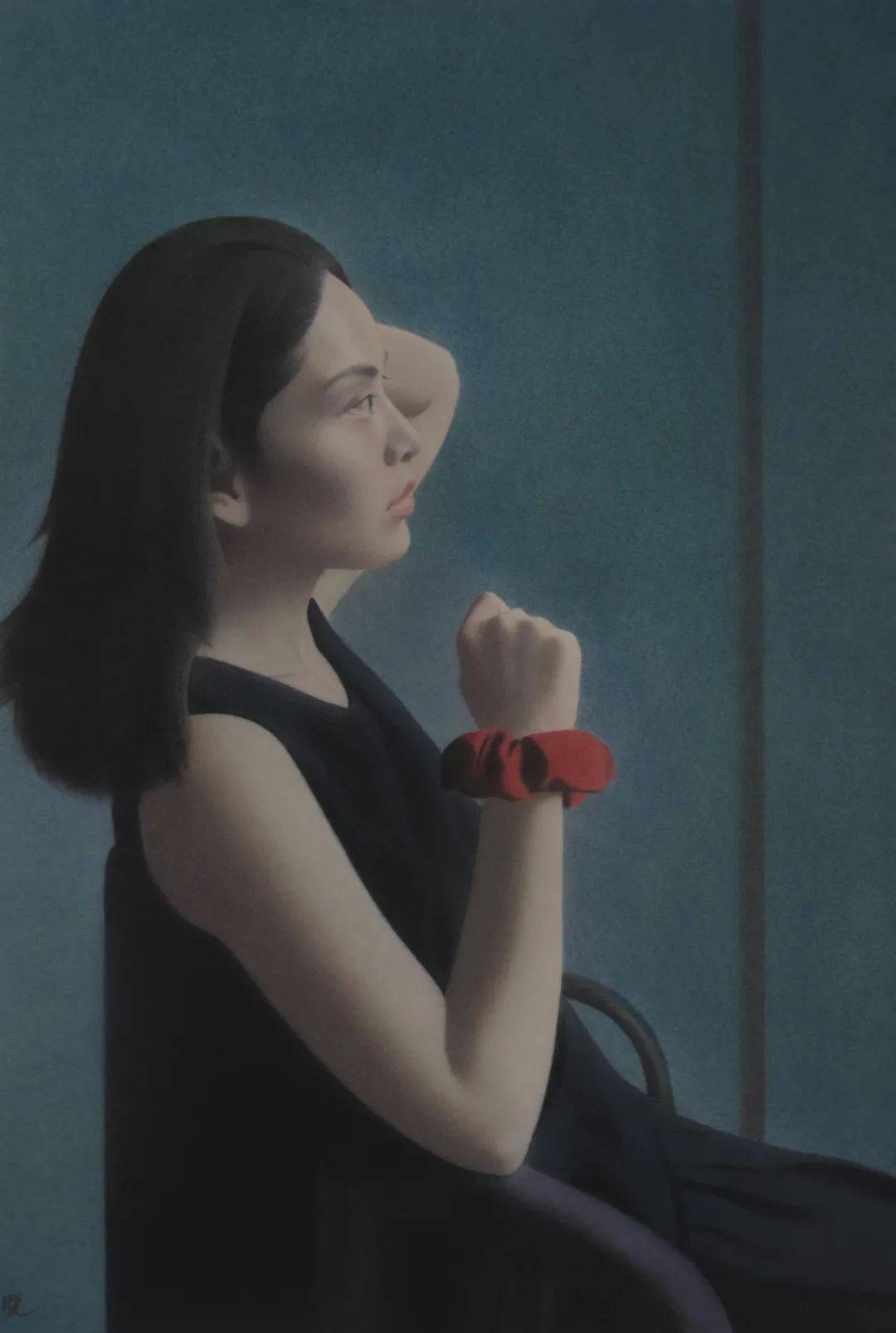 李晓智 水彩《镜像之二》周颖军 国画《高隐图》周颖军 国画《共建