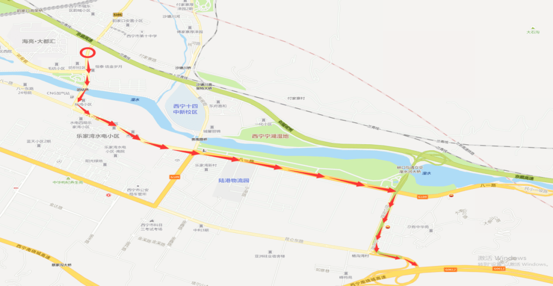 明天起西寧這些公交車將繞行