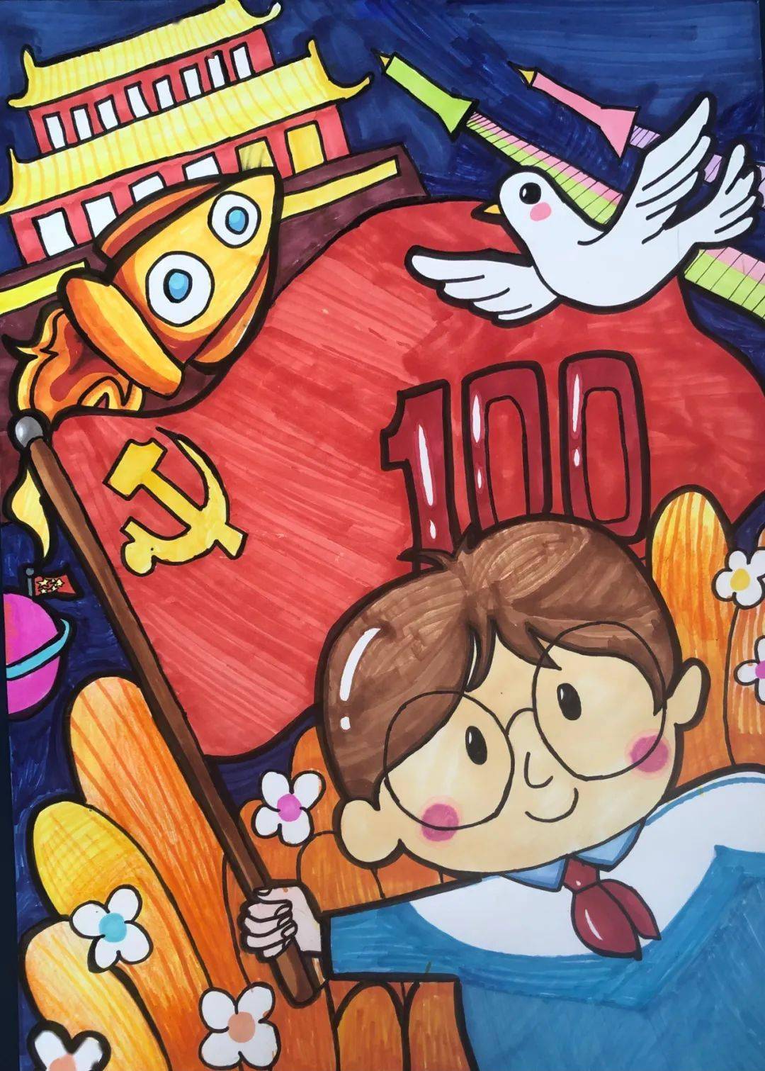 【童心向党 ·礼赞百年】书画作品展播:铁锋区