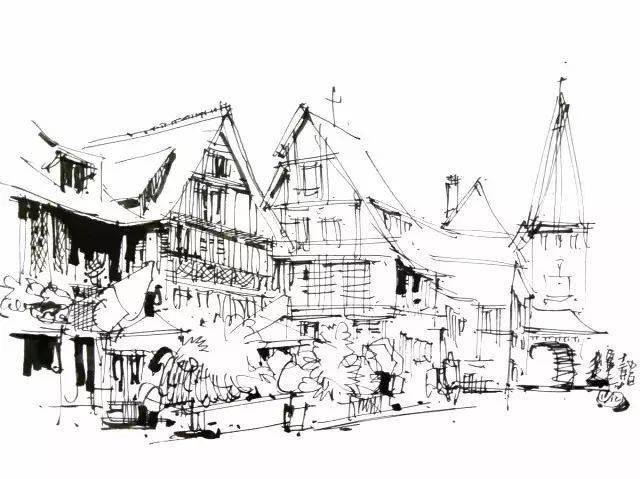 一分钟带你掌握建筑速写