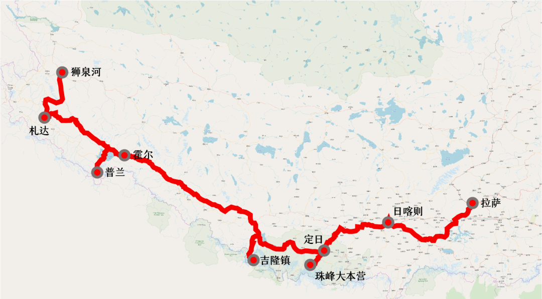 一路上眺望无数高峰,邂逅大量神圣冰川;而2天的冈仁波齐转山之旅,黑