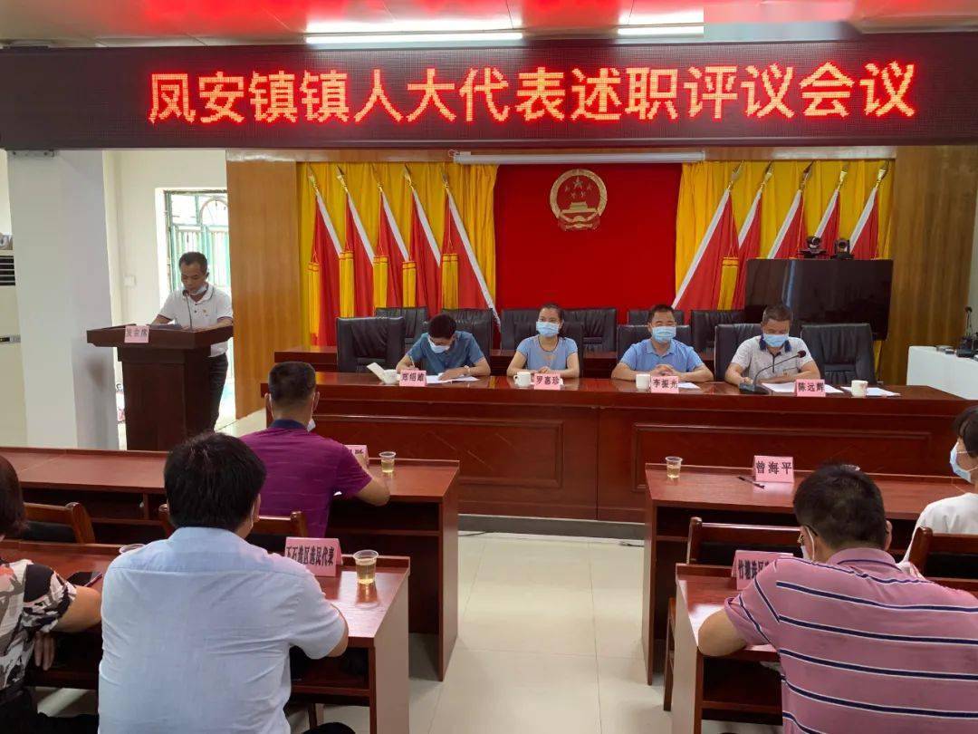 紫金县凤安镇人大开展代表述职评议活动