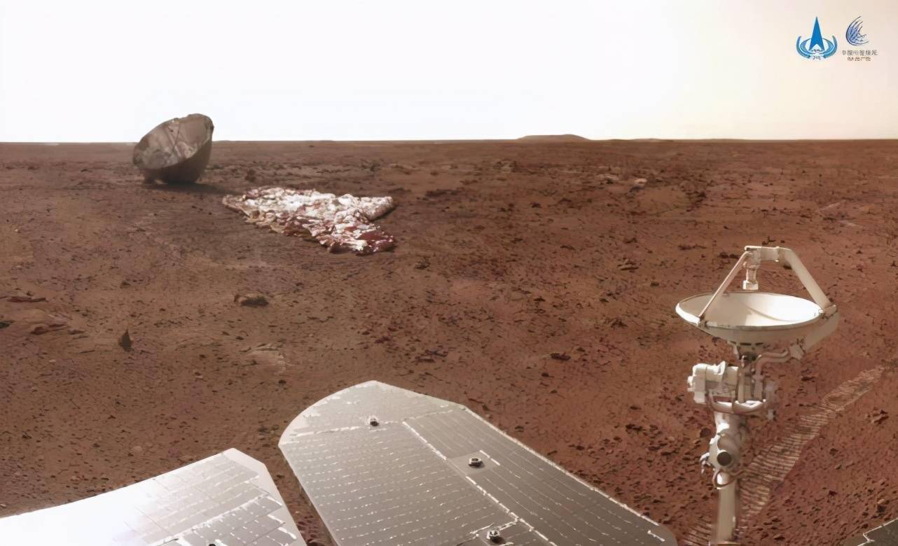 着陆|国家航天局发布最新火星影像！来看火星车拍到的降落伞