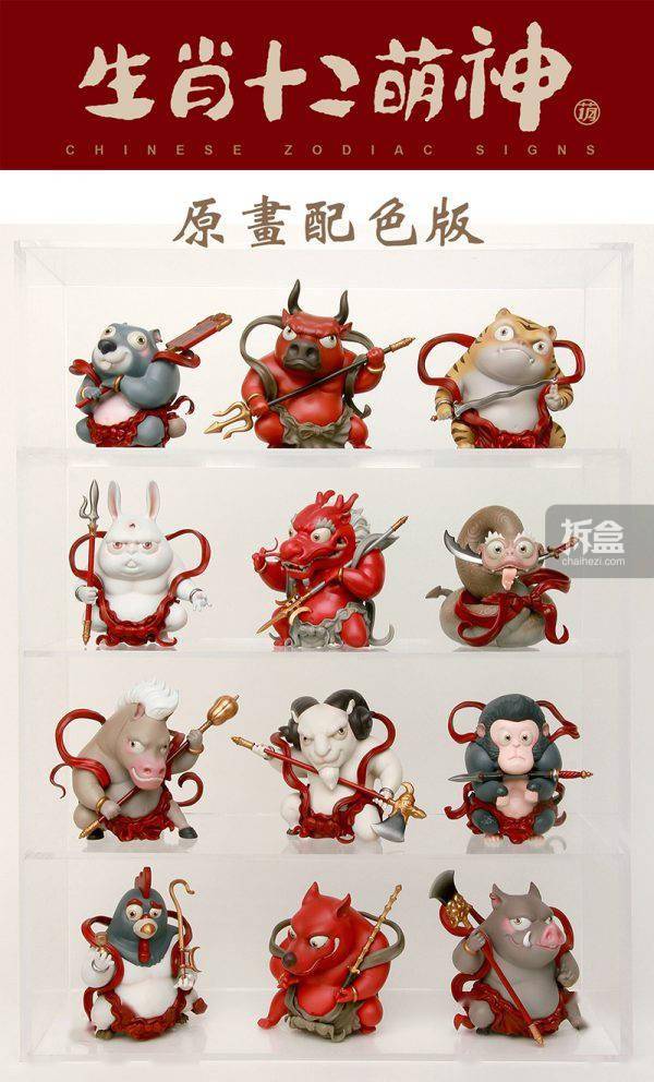 产品|MP STUDIO 明子国潮手办 生肖十二萌神 原色动物潮玩摆件