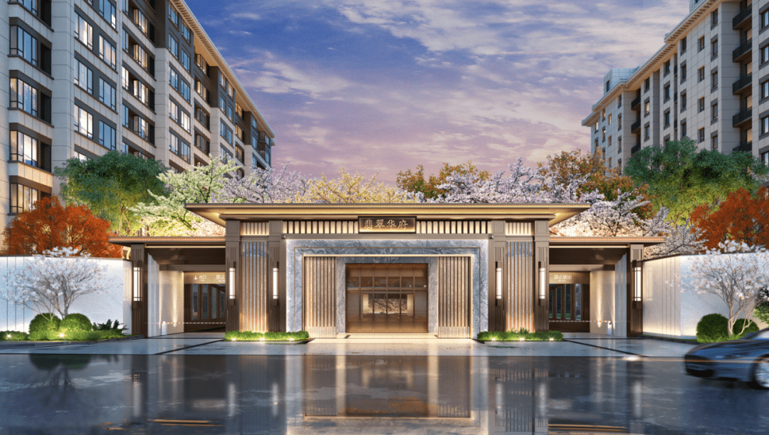 北科建翡翠华府公园里与科学家教师为邻