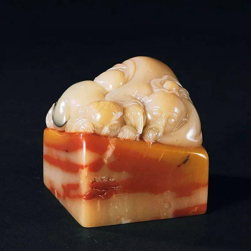 旗降石:寿山中的万年石_石头