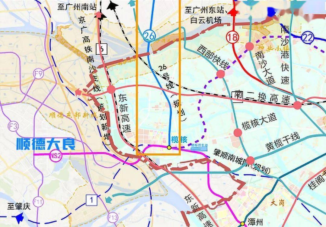 顺德将引入5条地铁,都是广州的!
