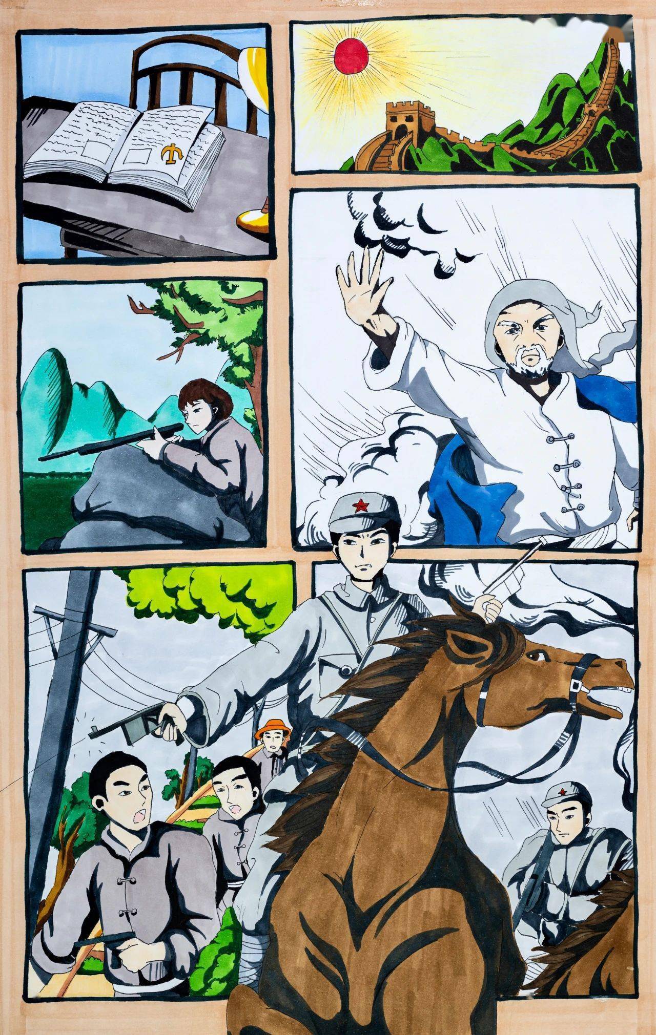 全省青少年红色主题漫画比赛金华市公共图书馆参赛人数全省第一