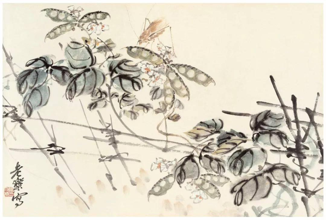 诸乐三写意花鸟画小品65幅