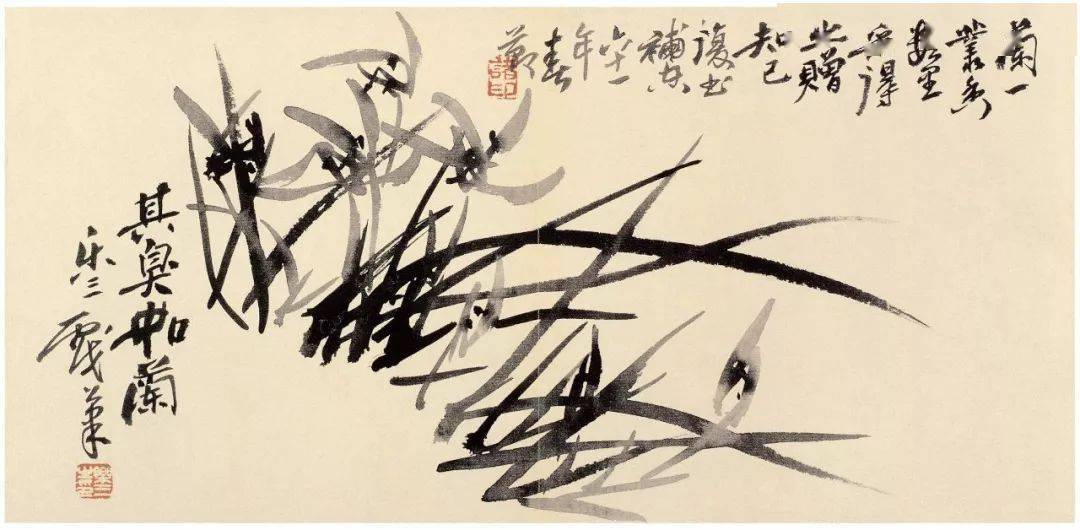 诸乐三写意花鸟画小品65幅