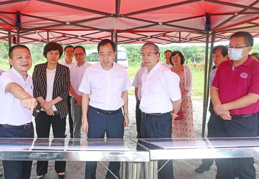 华南农业大学党委书记王斌伟,校长刘雅红一行到阳江考察交流