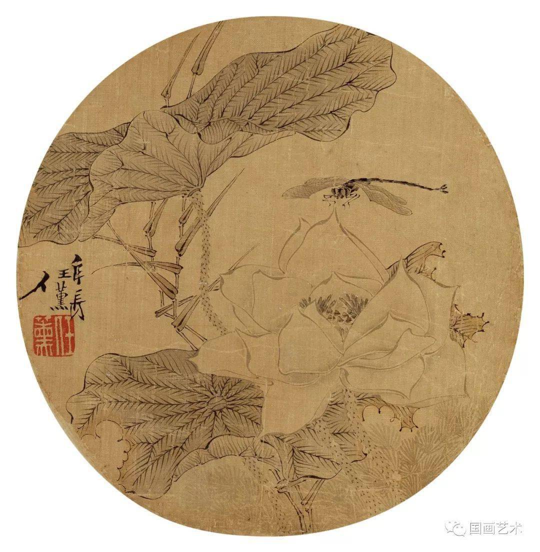 风送荷花几阵香名家荷花扇面欣赏