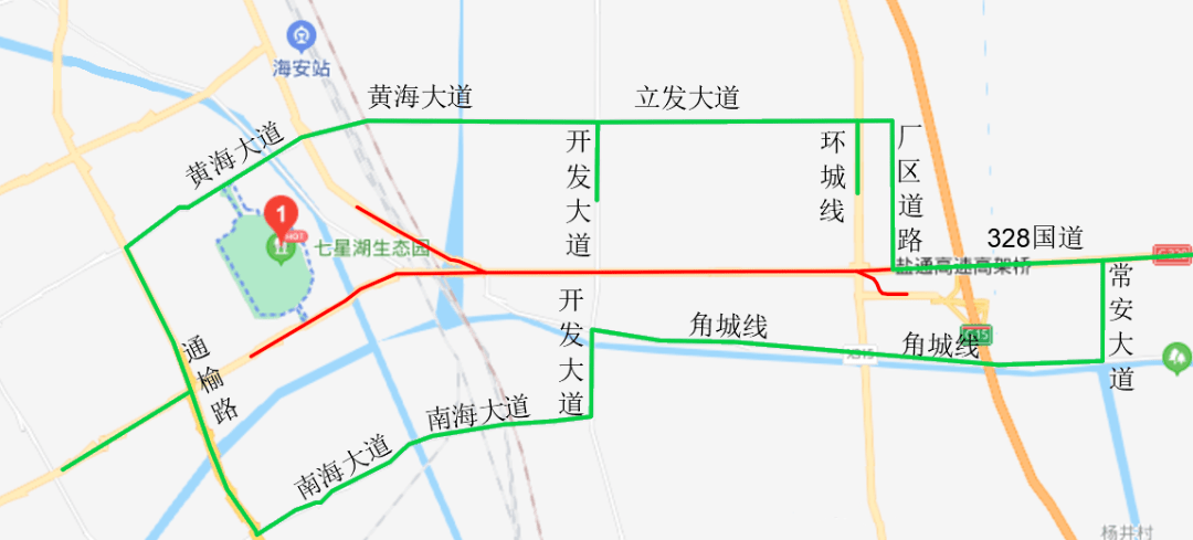 注意绕行328国道海安段快速化施工通告