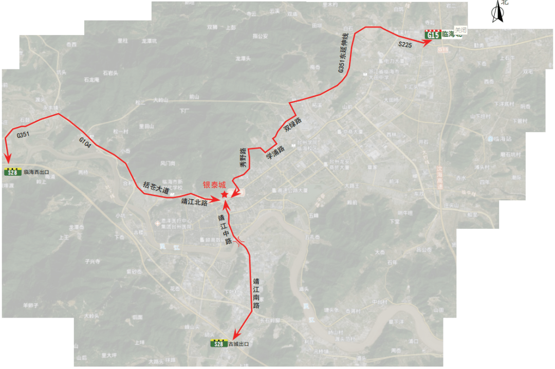 临海351国道规划图图片