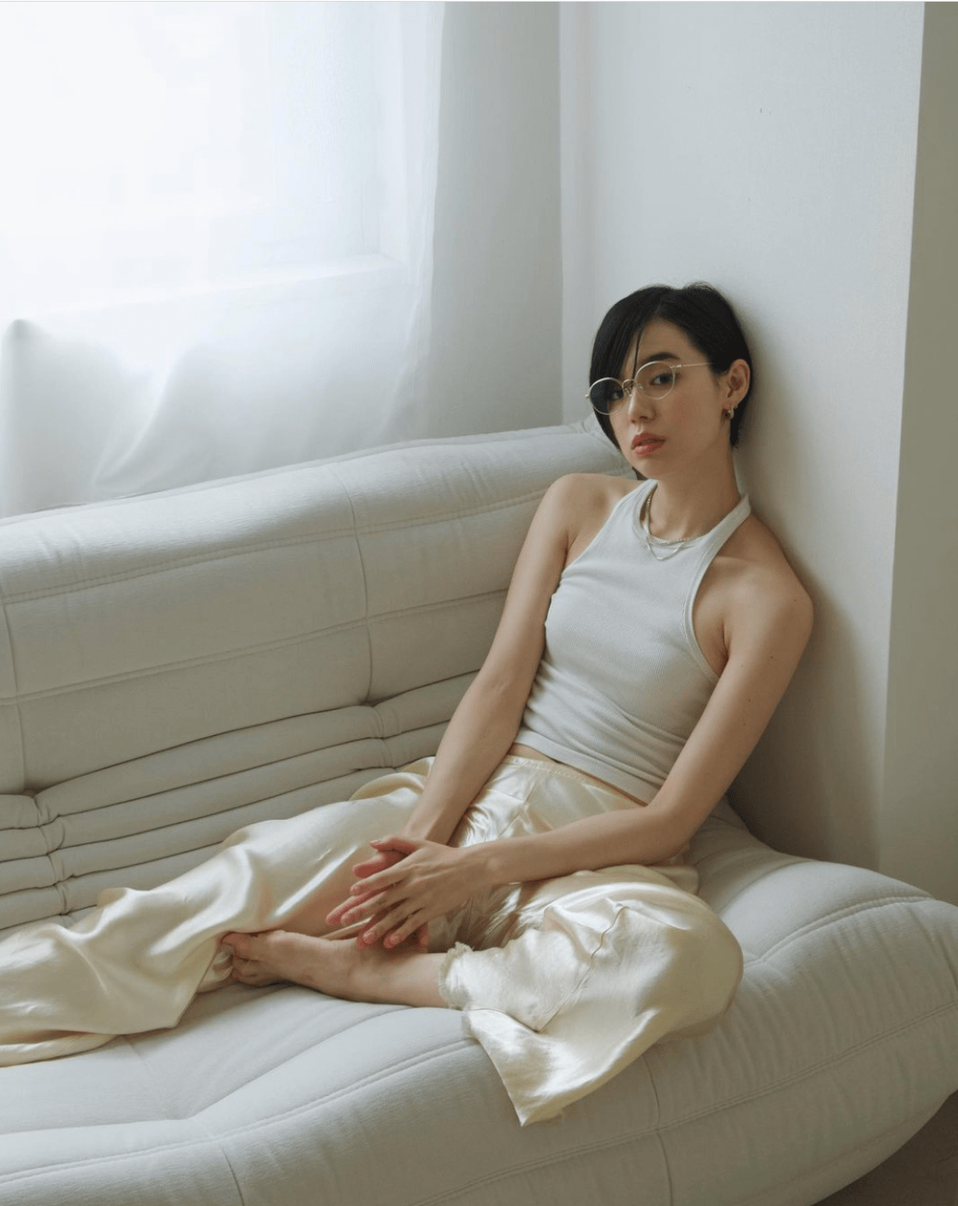 夏天|夏日里的「坐姿自由」 是这条软软阔腿裤给的