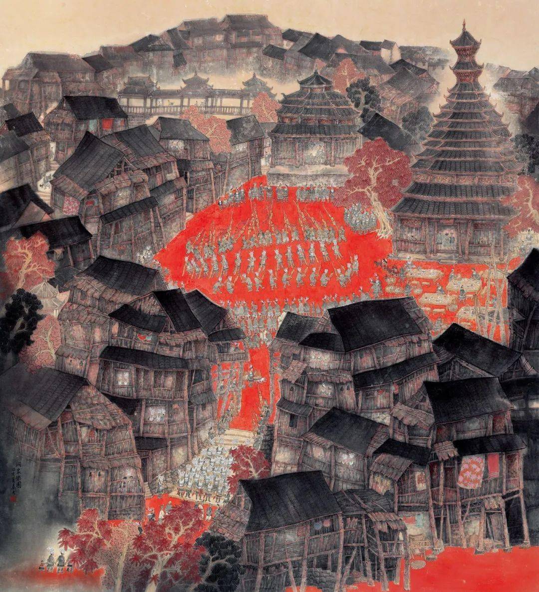 "百年辉煌·擘画未来"桂林市主题美术作品展在桂林市花桥美术馆开幕