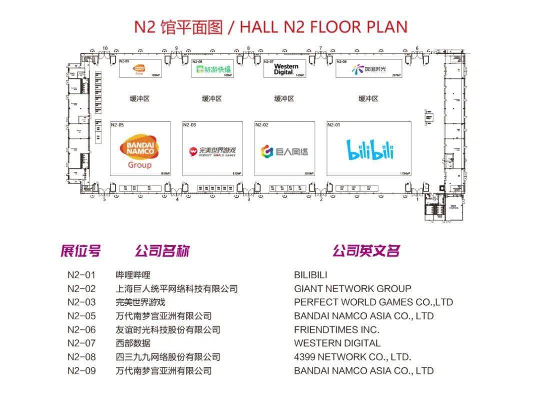 2021chinajoybtocbtobesmartcawaecjtscjfm展商名单与各展馆展位图