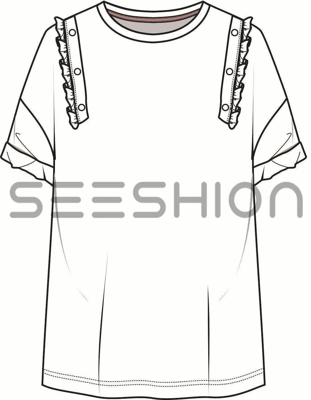 细节|商业服装平面款式图线稿分享！（200多款规规矩矩·正正经经的款式图）