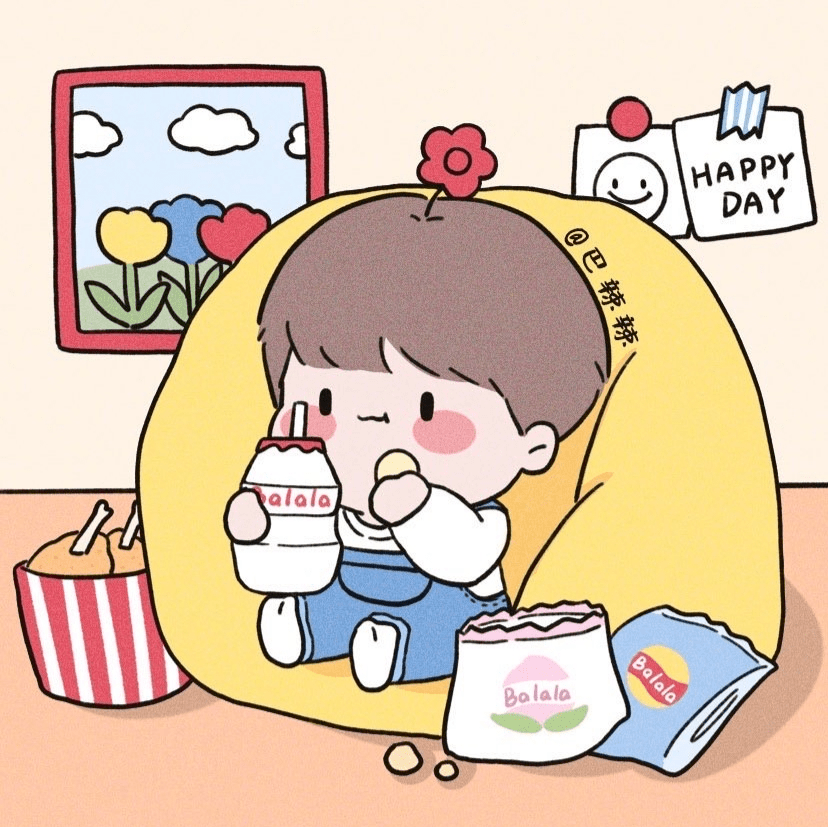 情头吃炸鸡当然不会胖