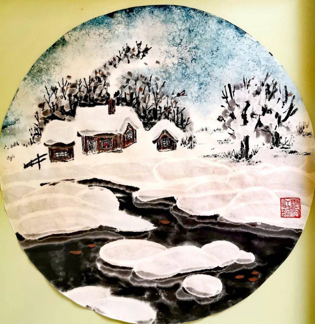 矾墨冰雪画用什么纸图片