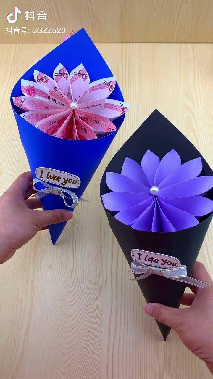 六一儿童节快到了教小朋友做个简单的花朵花束图虫520礼物六一儿童节