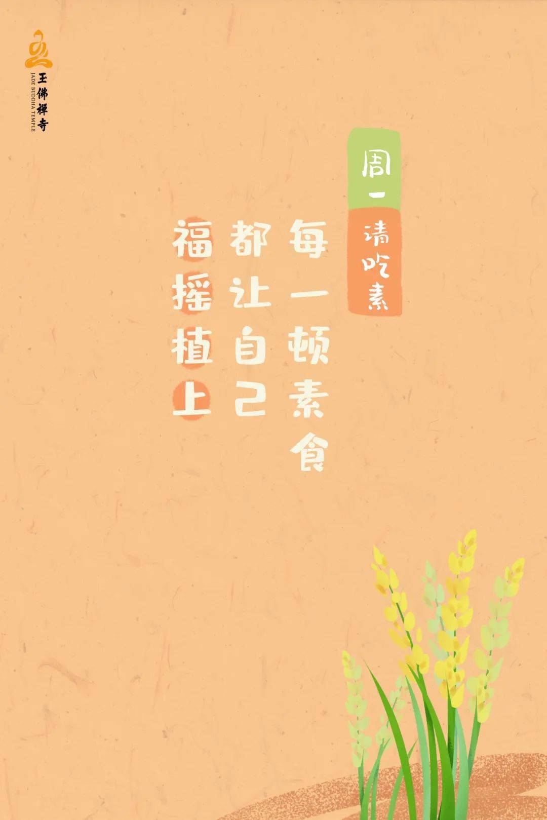 周一请吃素丨每一顿素食都让自己福摇植上