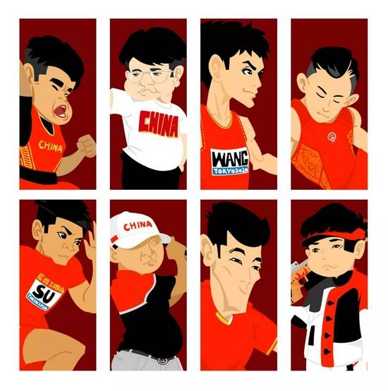 男选手也能可可爱爱萌画中国奥运健儿男将篇