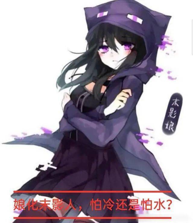 末影人:小黑,旱鸭子,见水愁这些"外号",属于mc里蠹虫这种生物,这个