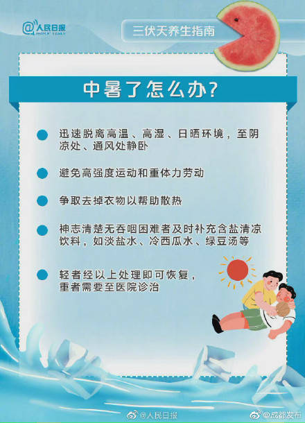 必备|如何避免高温中暑？给你一份防暑指南