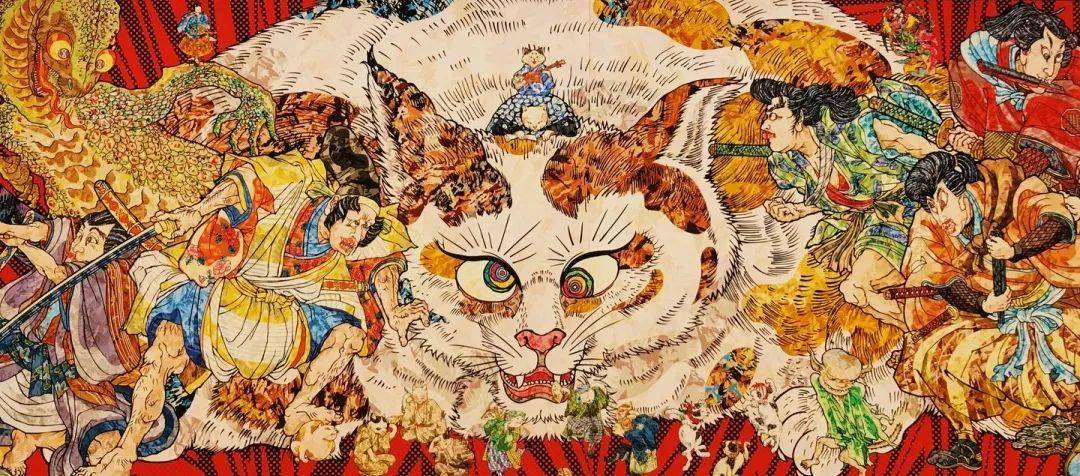 村上隆|浮世绘风格作品其中影响力最大的作品,当属歌川国芳的《相马旧