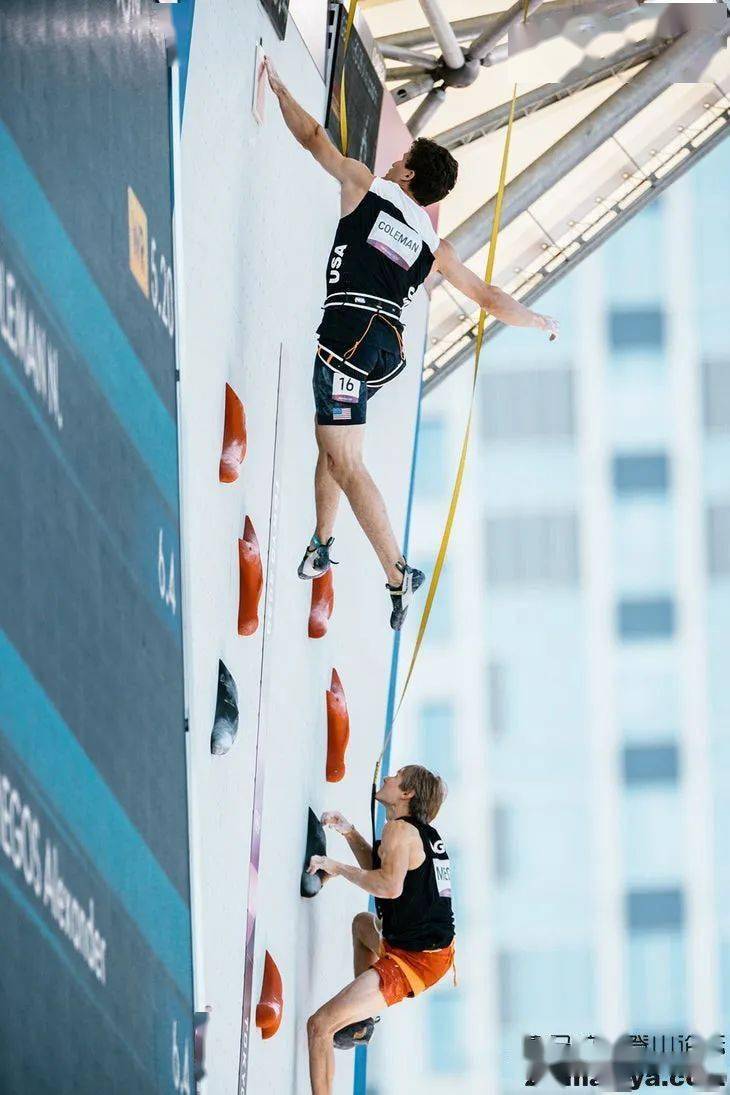 [日]奥林匹克运动会 - mickael mawem问鼎运动攀岩混合资格赛