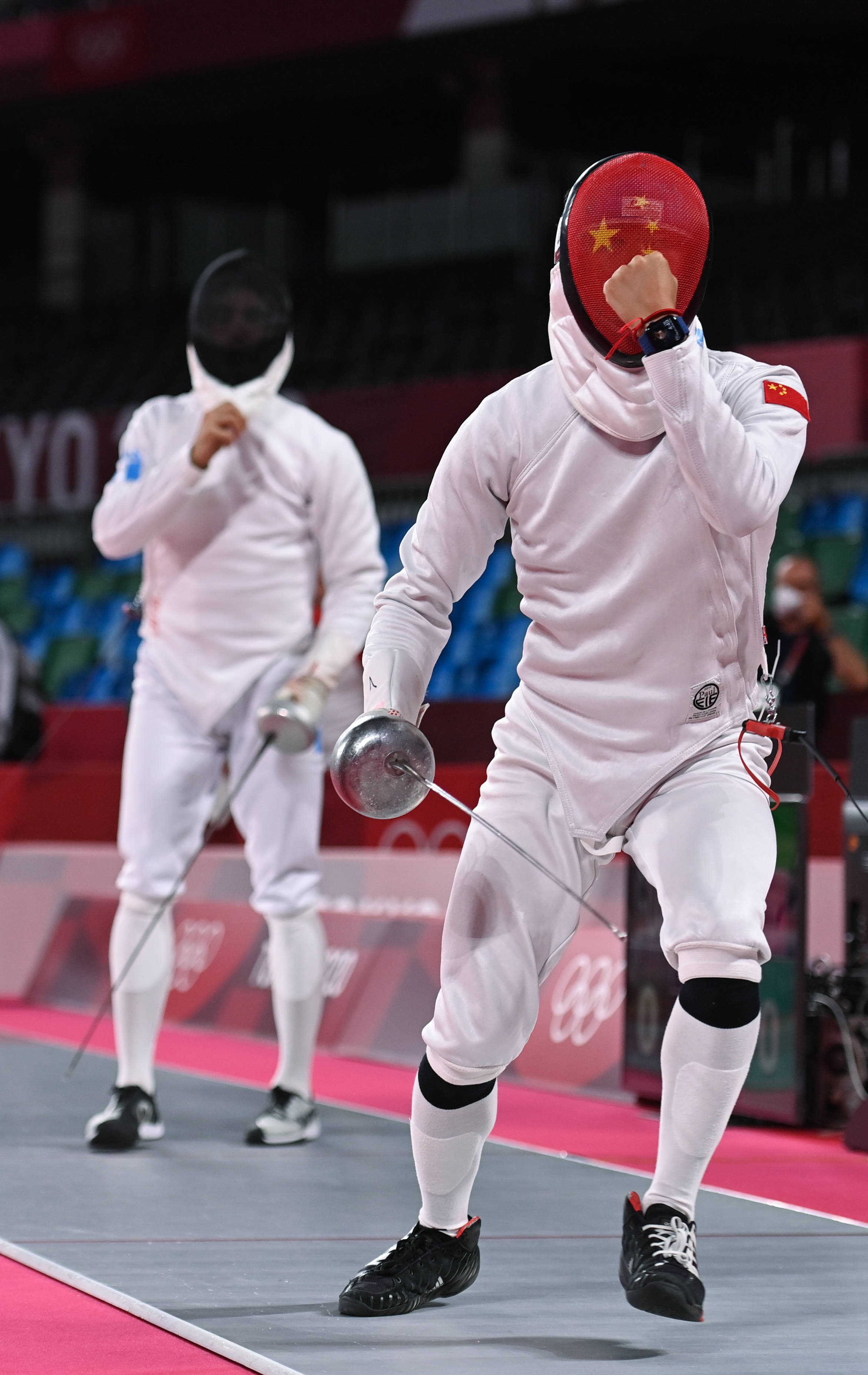 当日,东京奥运会现代五项举行首日比赛.新华社记者 戴天放 摄