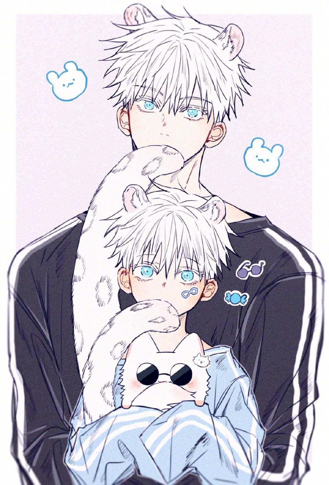 画师笔下奶萌奶萌的五条悟好想抱回家