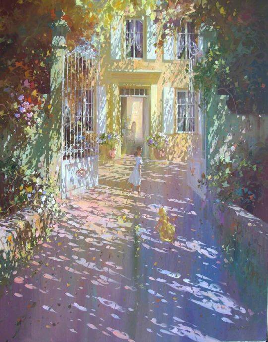 美术作品欣赏·画笔下的光影