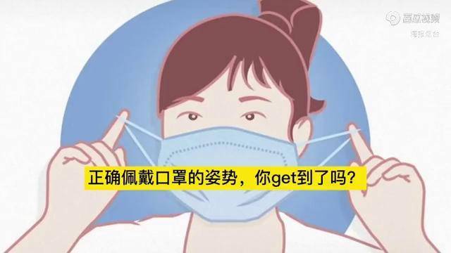 正確戴口罩的姿勢你get了嗎