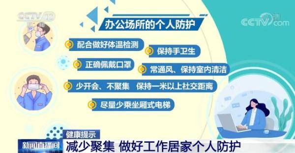 监测|【健康提示】减少聚集 做好工作居家个人防护