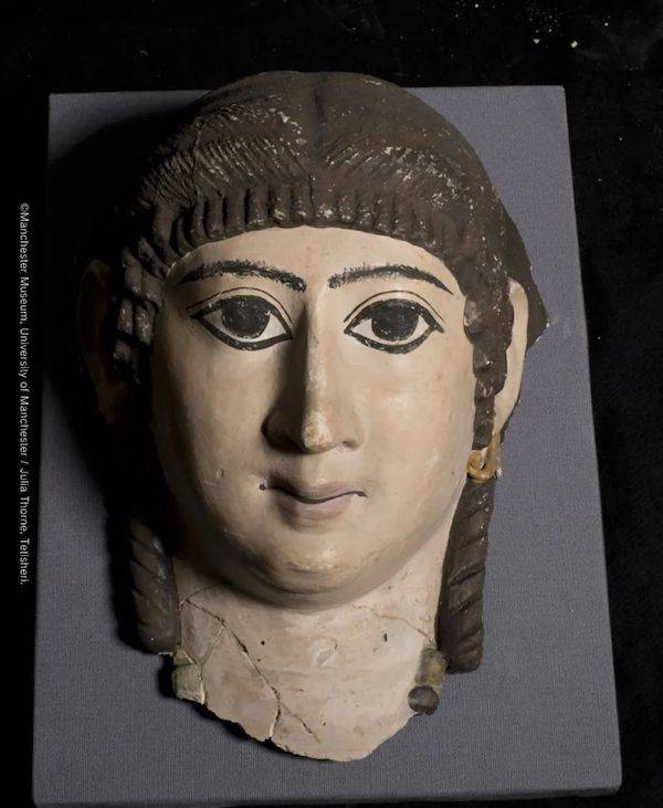 木乃伊面具 彩绘石膏 约公元一世纪