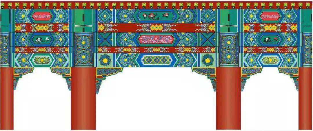 (16号楼梁枋彩画)